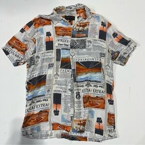 Multicolor Print Men's Shirt